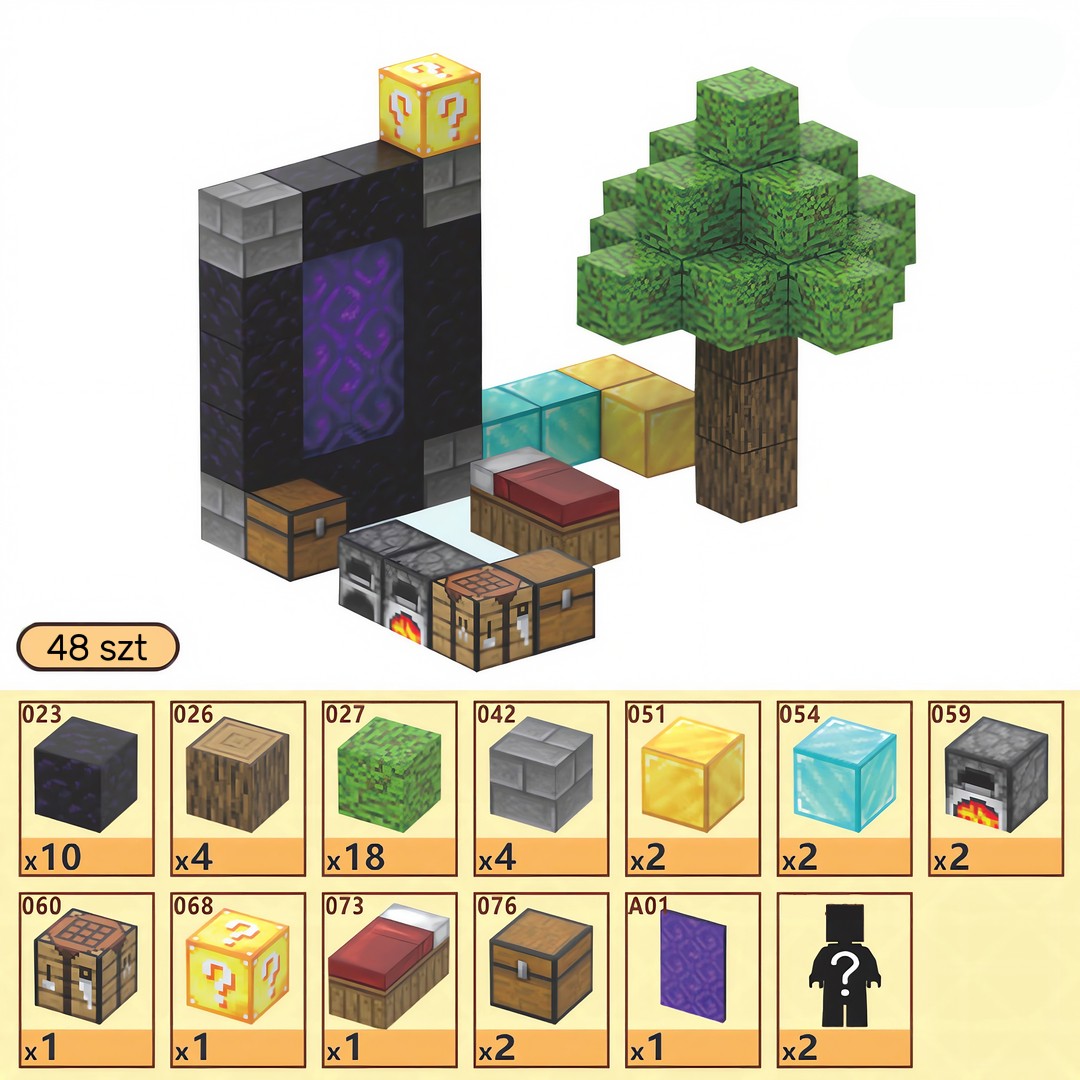 Klocki Magnetyczne Nether