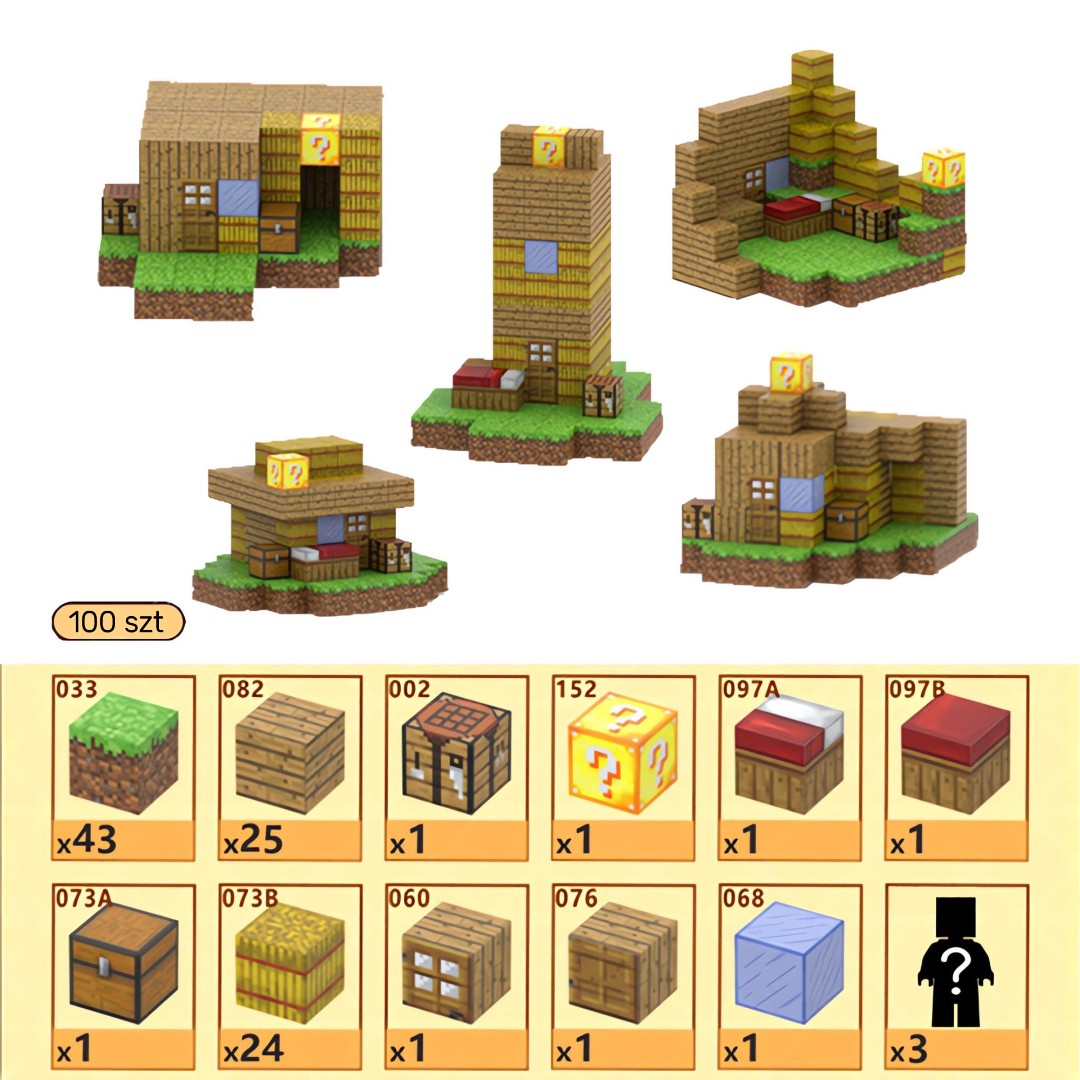 Klocki Magnetyczne Domki